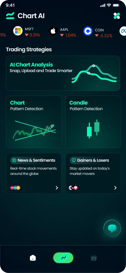 Chart AI home screen