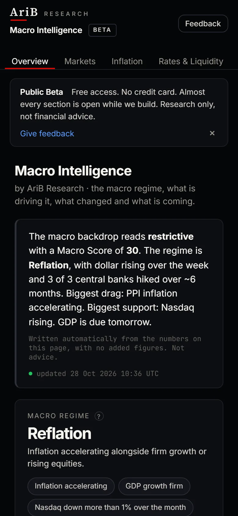 Macro Intelligence on a phone